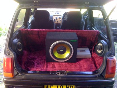 ... actually, that about the rugs setting the tone? not entirely true - thanks to the overnight stereo liberation program I'm beginning to understand what people mean when they say &quot;small cars are built for big sound&quot;