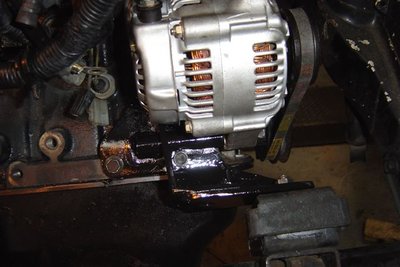 new alternator and mounting bracket