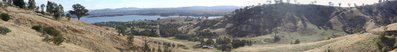 The view from the Bethanga lookout down the valley.