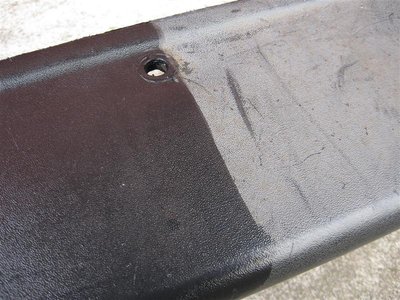 applying forever black to bumper
